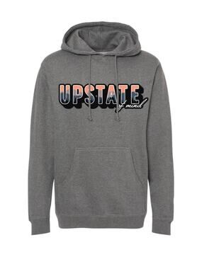 Compas Life Apparel SUNSET PULLOVER HOODIE GUNMETAL HEATHER GREY unisex large